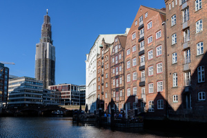  Der Kirchturm von St. Nikolai in Hamburg ist Gegenstand einer umfassenden Sanierung 