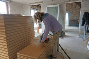  Umnutzung Stall zu Wohnhaus Halle (Westfalen) mit Lehmputz und Holzfaserdämmplatten 