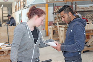  Kimberley will nach ihrer Ausbildung Bauingenieurswissenschaften studieren. Ihr ist es wichtig, vor dem Studium praktische Erfahrung am Bau zu sammeln 