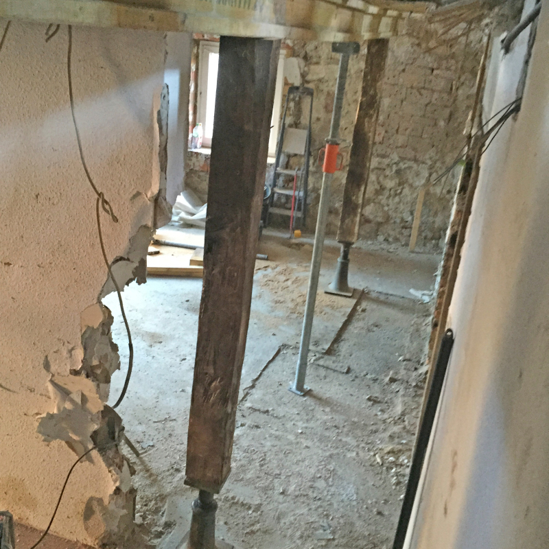 Fachwerkgebäude in Ötlingen von innen gedämmt - Bauhandwerk