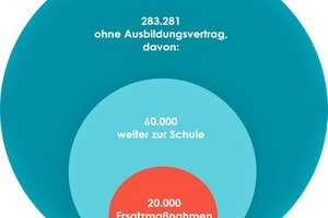  Nur 65 Prozent aller Bewerber haben 2016 einen Ausbildungsplatz gefunden (DGB-Studie, 2017) 