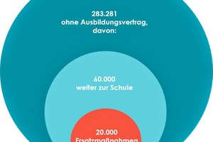  Nur 65 Prozent aller Bewerber haben 2016 einen Ausbildungsplatz gefunden (DGB-Studie, 2017) 