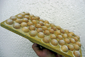  Putz mit selbstgebautem Eierbrett strukturieren 