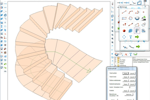  Darstellung der Treppe aus Ortbeton im CAD-Programm Foto: C-Techniken M. Möbius  