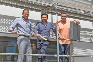  Setzen auf WDVS: Maler Hüseyin Yazar (links), sein Bruder Ibrahim Yazar und Sto-Verkaufsberater Marco Geisser 