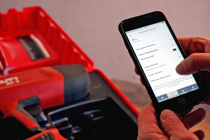  ber Bluetooth kann man das ?BX 3? mit der Smartphone-App ?Hilti Connect? verbinden 