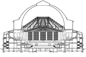  Schnitt, Maßstab 1:750 Zeichnung: Arge Symbiose HCC – Ertelt Laes Architekten und Woelk Wilkens Architekten 