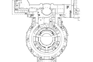  Grundriss Erdgeschoss, Maßstab 1:750 Kuppelsaal HCC Hannover 