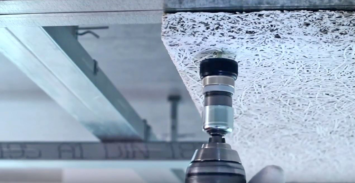 Akustik-Deckensegel aus Holzwolle - bauhandwerk