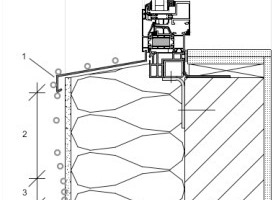  Skizze 3.1: Ist-Situation Fassade/Fensterbank Wasser tropft verzögert wenige cm tiefer auf die Fassade. Folge: Tiefere Fläche wird gereinigt, die obere Fläche bleibt verschmutzt  1 = Tropfkante 2 = verschmutzte Fassade 3 = Selbstreinigung 