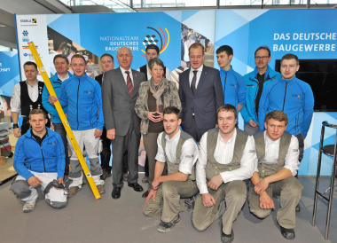 Vor zwei Jahren auf dem Stand des Zentralverbandes des Deutschen Baugewerbes auf der BAU 2017 in München Foto: Messe München