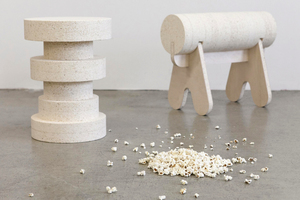  Platten und Formkörper für Möbel aus Popcorn Foto: Caroline Pertsch 