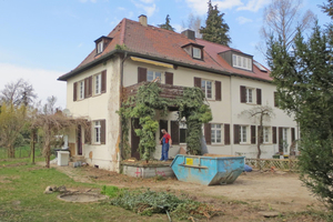  Das Einfamilienhaus aus den 1920er Jahre in Stuttgart vor Beginn der Erweiterungs- und Sanierungsarbeiten 