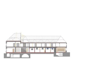 Schnitt, Maßstab 1:300 Zeichnung: Berschneider+Berschneider 