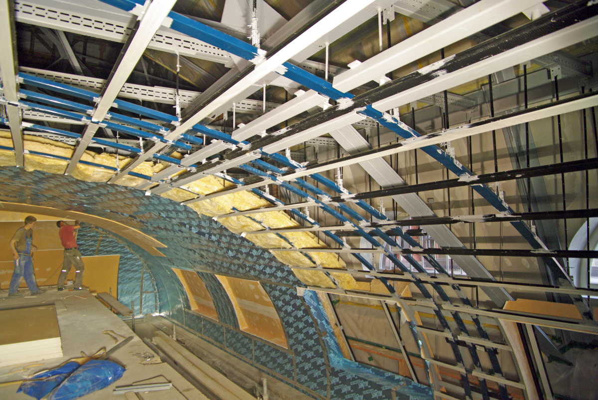 Rekonstruierte Jugendstildecke - bauhandwerk