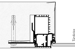  Detailschnitt ?Zeroline glazing? (Türdicke 8 / 10 mm) Zeichnungen: Schörghuber 