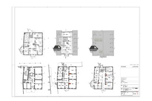  Grundriss Erdgeschoss, Maßstab 1:250 Zeichnung: Andreas Vallazza 1 Eingang 2 Zimmer 3 Stube 4 Küche 5 Gang 6 Bad 7 Weinkeller 8 Keller 9 Technik 10 WC 11 Vorrat 12 Büro 