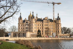  Das Schweriner Schloss Sitz ist des Landtags von Mecklenburg-Vorpommern 