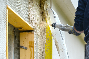  Bei der Sanierung des Hauses am Horn kam der Originalputz von 1923 zum Einsatz. Der Edelputz wird heute unter dem Namen ?weber.top 200? angeboten, an der Rezeptur hat sich kaum etwas geändert Fotos: Saint-Gobain Weber 