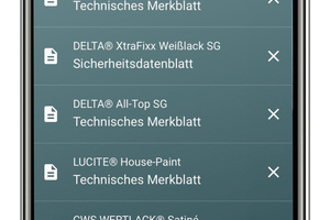  Die Branchen-App überzeugt durch eine einfache und selbst erklärende Benutzerstruktur. Hier die praktische Favoriten-Funktion 