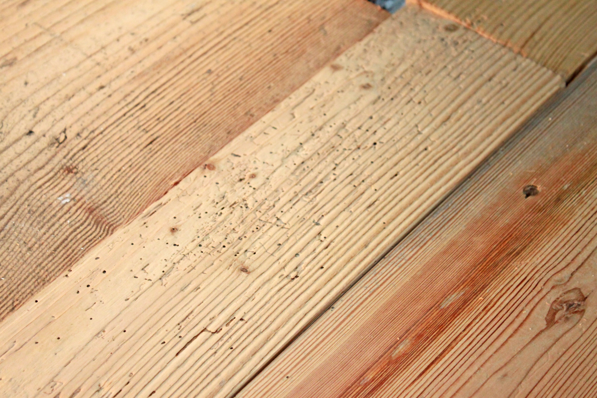 Alte Antik Holz Dielen Verlegt Bauhandwerk