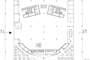  Grundriss Erdgeschoss, Maßstab 1:750 Zeichnungen: Staab Architekten 