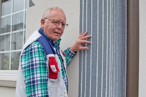  Stuckateurmeister Horst Hallenberger hat sich auf die Ausführung der Sgraffito- und Listeltechnik spezialisiert Foto: Horst Hallenberger GmbH 