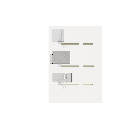  Schnitt Treppenpodest, Maßstab 1:10
Schnitt Treppe, Maßstab 1:10
Schnitt Galerie, Maßstab 1:10
1 Rundstab 10 mm
2 Flachstahl 6 mm 