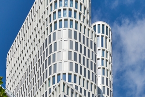  Sieht nur aus wie lose gestapelt: die Fassade des Upper West 