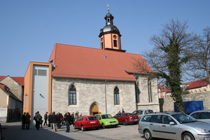  War im Vorfeld der Tagung der Deutschen Stifung Denkmalschutz in Mühlhausen zu besichtigen: die zum Theater umgenutzte Kiliankirche 