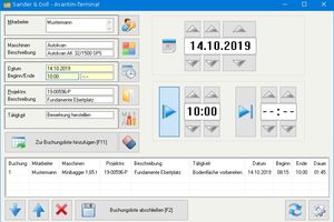  Für die Mitarbeiter auf der Baustelle genauso leicht zu bedienen wie für die im Büro – Avantim-Terminal für den PC.  