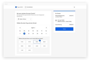  Über das digitale Terminbuchungstool können Kunden online selbständig einen Termin vereinbaren 