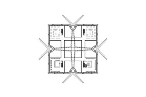  Grundriss Obergeschoss, ohne Maßstabe Zeichnungen: gmp Architekten 