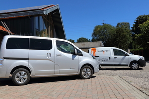  er e-NV200 wurde mehrere Tage im Arbeitsalltag des Malerbetriebs „neuefarbe!“ in und um Mönchengladbach getestet 