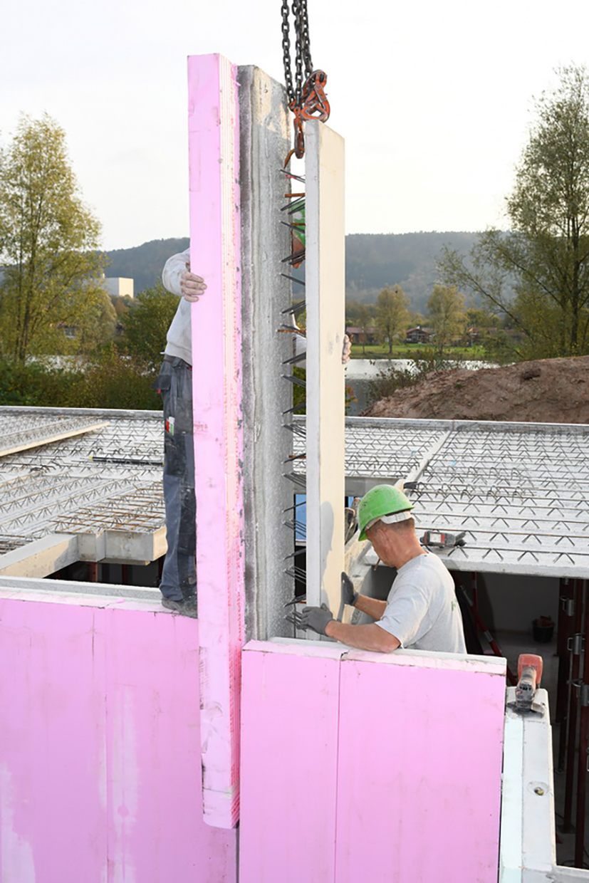 Vorgefertigte Kellerwand - bauhandwerk