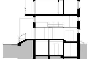  Schnitt, Maßstab 1:200 Zeichnungen: p.good Praschl-Goodarzi Architekten 