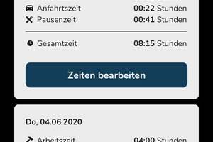  Durch die integrierte mobile Zeiterfassung werden Arbeitszeiten dem jeweiligen Projekt zugeordnet und müssen nicht von Stundenzetteln nachräglich erfasst werden 