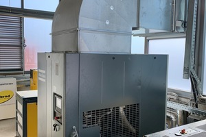  Der Druckluftkompressor mit Wärmerückgewinnung bei der Firma Gutbrod KG in Bodelshausen 