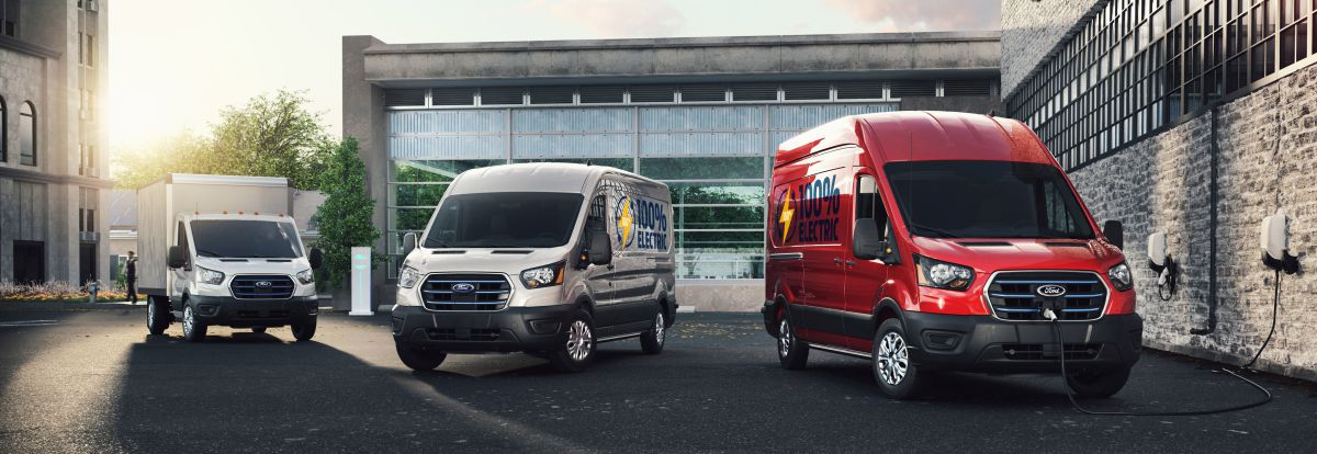 Der Ford E-Transit: 198 KW starker Antrieb, Heckantrieb, drei Radstände, zwei Dachhöhen Fotos: Ford