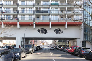  Picassos Augen fixieren den Betrachter seit 2016 an der Pallasstraße in Berlin-Schöneberg 