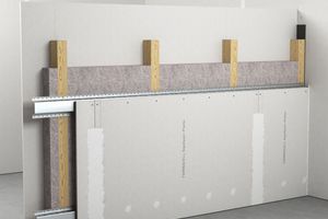  Die neue aBG umfasst Lösungen für F30-B Wandkonstruktionen von fermacell: Holzständerwand mit Federschiene
  