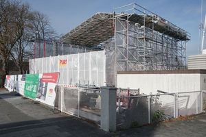  Witterungsbedingte störungen auf der Baustelle können durch ein Wetterschutzdach vermieden werden 