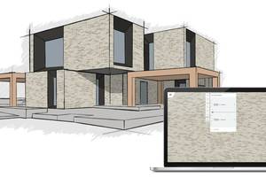  Der neue Texturgenerator von Vandersanden ermöglicht eine naturgetreue, detailreiche Visualisierung von Fassaden. 