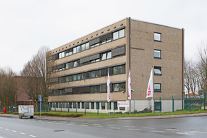  Schmuckloser „Kasten“: In Gladbeck hat die Hauptverwaltung der Deutschen Rockwool ihren Sitz  