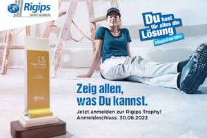  Wie bei jeder Rigips Trophy der vergangenen 25 Jahre gilt auch diesmal: Projekte mit dem „gewissen Etwas“ haben die größten Chancen, eine der begehrten goldenen Trophäen zu erhalten.  