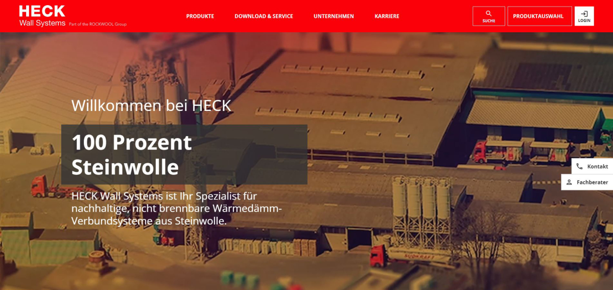 Heck Wall Systems mit neuem Webauftritt - bauhandwerk