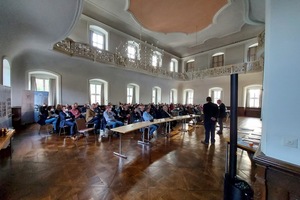  Rund 100 Denkmalschützer und -freunde trafen sich im Kloster Schöntal zum 25. Denkmalschutz-Informationstag der Firma Dengel Bau GmbH. 