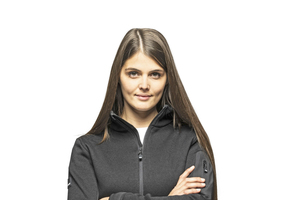  Die Strick-Fleece-Jacke „Marieke“ ist modisch und mit 280g/qm extrem leicht. Kombiniert wird sie mit der Zunfthose „Luise“  