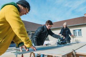  Bei der Umnutzung des Konsum-Marktes in Sundhausen war Teamarbeit gefragt 