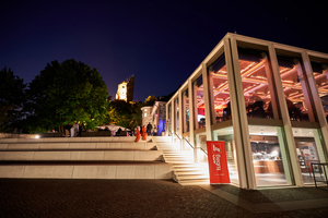  Am Abend war die Location auf dem Drachenfels perfekt beleuchtet 